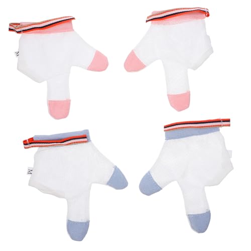 Thumb Sucking Stop Gloves for Infants 2 Pairs of Breathable Finger Protective Gloves Anti-Bite and Sucking Aid for Babies Random Color