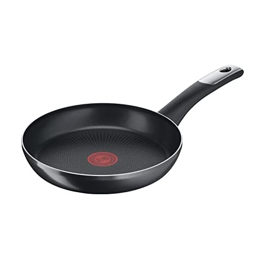 Tefal C38806 Essential koekenpan van hard titanium 28 cm | Antiaanbaklaag met titaniumdeeltjes | Temperatuurindicator voor het thermische signaal | Vaatwasmachinebestendig | Gemaakt in Frankrijk | Zwart