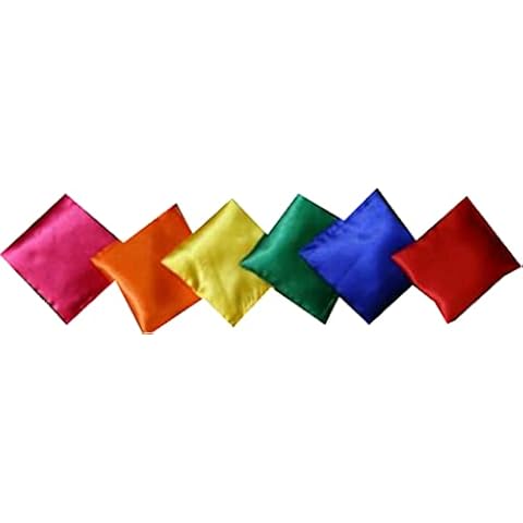 22YardsPro 6x Colourful Sports Day Bean Bags Throwing Catching Play PE Garden Game Juggling UK Cover