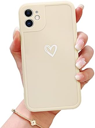 Newseego Compatible for iPhone 14 Case(6.1'') Girl Women Fashion Cute Heart Shape Simple Pattern iPhone 14 Silicone Case Shockproof Slim Light Soft TPU Back Cover Protective Case for iPhone 14-Purple