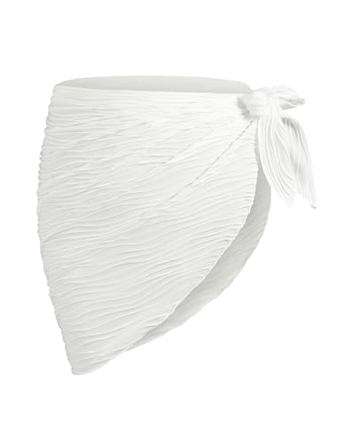 Image of ZAFUL Boho Beach Cover Ups for Women Sarong Coverups Sheer Bikini Chiffon Wraps Skirts for Swimwear