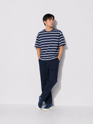 Image of Alan Jones Clothing Mens Washed Jersey Cotton Ankle Pants | Soft Stretch Jersey Cotton | Elastic Waist with Drawstring