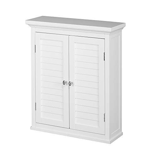 Versanora ELG-583 Gabinete de Pared de baño, MDF, Blanco, 50.80 x 17.78 x 60.96 cm