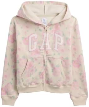 GAP girls Logo Fz Hooded Sweatshirt