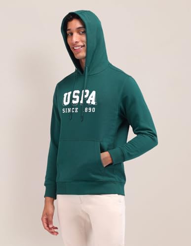 Image of U.S. Polo ASSN. Brand Printed Regular Fit Sweatshirt for Men - Comfortable, Full Sleeves Men Sweatshirts