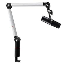 FULLY ADJUSTABLE: Flex S5 microphone boom arm features 360-degree rotation and and 90-degree vertical rotation for flexible use and hand-tightening hinges for easy, tool-free setup. Provides a much better recognition than ever experienced before.With...