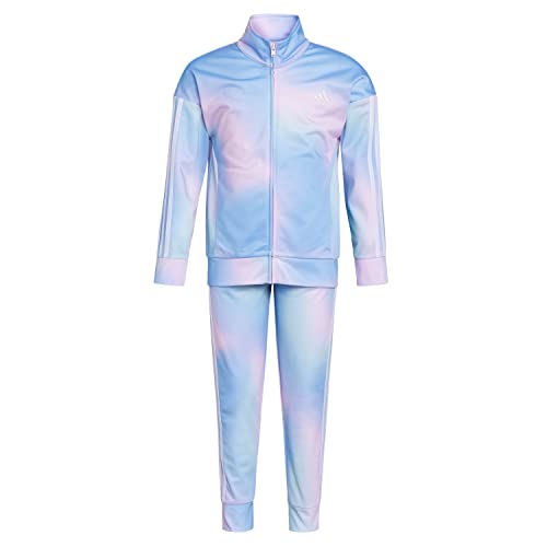 adidas girls 2 Piece Printed Tricot Track Set