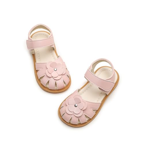 Image of Komfyea Girl Summer Cute Wrap Toe Toddler Soft Flower Flat Beach Sandal Shoes