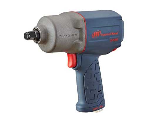Ingersoll Rand 2235Qtimax 1/2” Drive Air Impact Wrench – Quiet Technology, 1,300 Ft-Lbs Powerful Torque Output, Lightweight, Titanium Hammer Case, Gray #TOP3