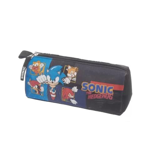 Kit Mochila De Costas Sonic Go Fast + Lancheira+ Estojo