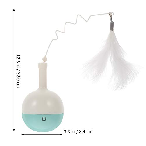 Balacoo Gato Alimentador Lento de Comida para Gatos e Penas de Gato Varinha para Gatos e Gatos Inter