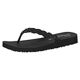  Skechers Damen Meditation - Glam Gladiator Zehentrenner, Schwarz (Black BBK), 37 EU