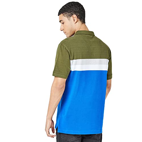 Image of Levi's Men's Cotton Regular Fit Colorblock Polo T-Shirt