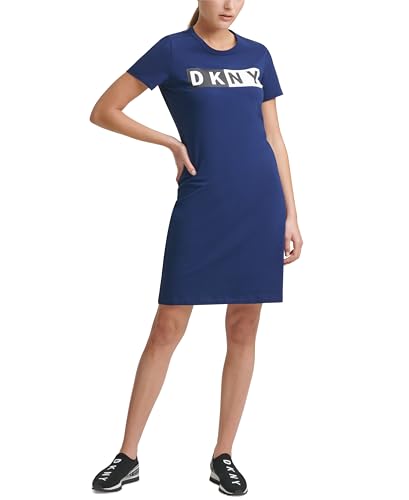 DKNY Sport Cotton Logo T-Shirt Dress Galaxy S at Amazon Women’s Clothing  store