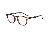 Eyekepper Oval Spring Hinges Ladies Reading Glasses +2.25 Tortoise Frame Round Reader Eyeglasses for Women Reading