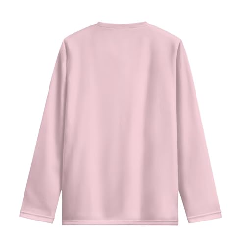 Image of Girls Long Sleeve T Shirt Cute Cartoon Crewneck Shirt for Kids 3-16Y Fall Winter Clothes