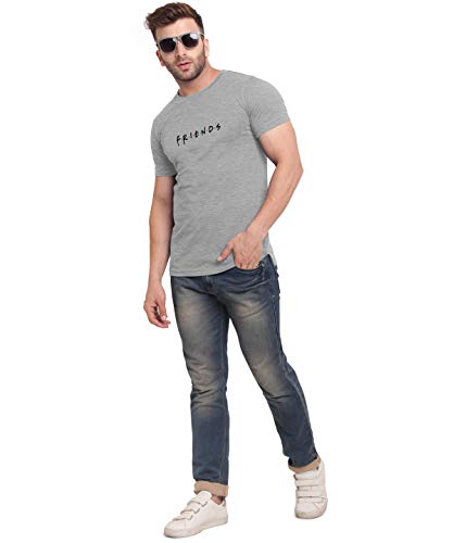 Image of BULLMER Mens HalfSleeve Round Neck Printed Cotton Tshirt - Combo Tshirt - PaCK of 2 Multicolour