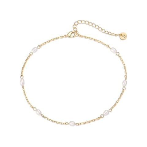 PAVOI 18K Gold-Plated Pearl Anklet Cover