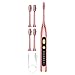 Whitening Toothbrush Rechargeable 5 Modes 15 Day Using Time for Kids Men Women with Travel Case 800mAh Motor Smart Timer Pressure Sensor Ultrl Cleaning - Pink
