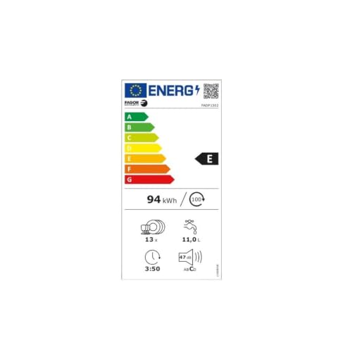 Lave-Vaisselle FAGOR FADP1302 – 13 Couverts, 47 dB, 6 Programmes - vue 5