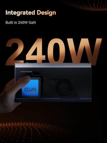 Image of MINISOFURM MGA1 Mini eGPU Dock Station,AMD Radeon RX 7600MXT,8GB GDDR6,Oculink 4i(PCIE4.0x4),1xHDMI2.1 & 2XDP1.4 Video Output,3xUSB3.2 Type-A Ports,Build in 240W GaN, ATX /SFX Support