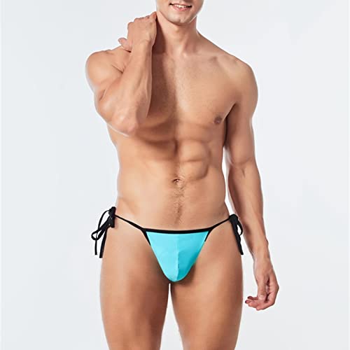 JEShifangjiusu Men's Side-Tied Bikini Swimwear Trendy Beachwear Bathing Suit Shorts Summer Swim Trunks Surf Boardshorts3