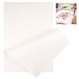 100 Hojas Papel de Arroz 210 × 297 mm, Buena Absorción de la Tinta, Blanco Papel Arroz A4 Espesar, para Principiantes y Amantes de la Caligrafía y la Pintura, Superficie Lisa sin Arrugas