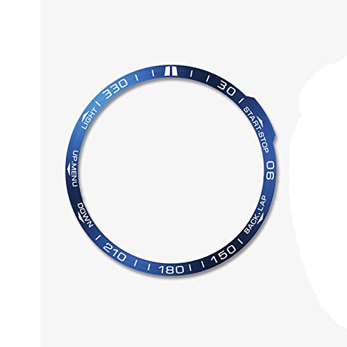 HMHAMA Orologio lunetta adatta per Garmin Fenix 7 lunetta anello, acciaio inossidabile anti graffio protezione collisione lunetta Styling Loop per orologi intelligenti - blu