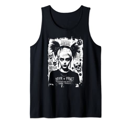 80's Punk Trad Goth Photocopy Fanzine Flyer Art Version 4 Camiseta sin Mangas