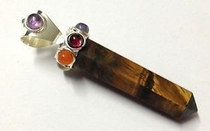 Pendentif œil de tigre chakra à porter durant vos séances de yoga pour une guérison spirituelle