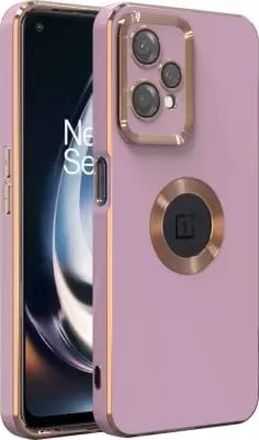 Image of Apurb Store Back Cover for OnePlus Nord CE 2 Lite 5G Cute with Logo Window for Women Girls Luxury Plating Shockproof Soft TPU Back Bumper Camera Lens Protection for OnePlus Nord CE 2 Lite 5G (Purple)