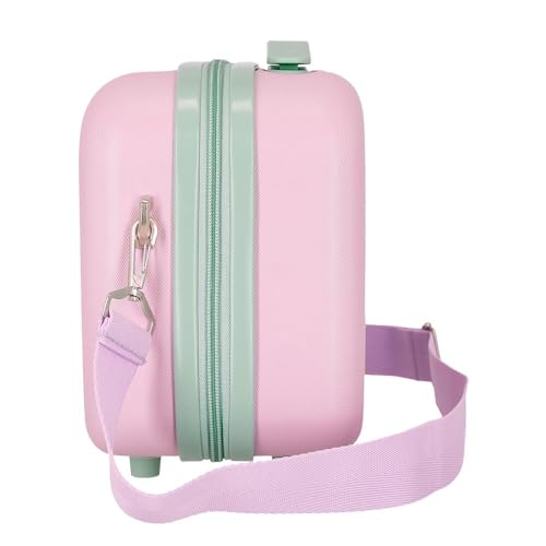 Joumma Disney Travelling with Stitch Nececer Adaptable Pink 29x21x15 cm Twardy ABS 9,14L 2,8 kg, Niebieski, Talla única, Adaptacyjna kosmetyczka