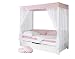 Produktbild Ticaa Himmelbett Rosa 310 Kiefer Weiß (Rosa/Weiß Stern)