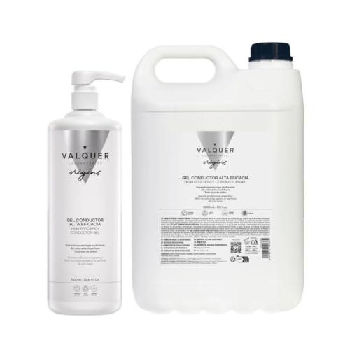 VALQUER Gel Conductor de Ultrasonidos Facial y Corporal | 1 L + 5 L