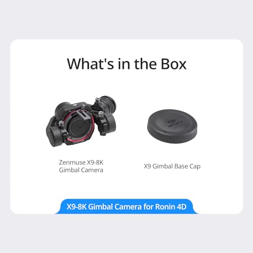 Image of DJI Zenmuse X9-8K Gimbal Camera, Full-Frame 8K /60fps & 4K /120fps, 800 /4000 Dual-Native ISO, Built-in 9-Stop Physical ND Filters, DL /E /L /PL /M Interchangeable Lens Mount, Autofocus on Manual Lenses