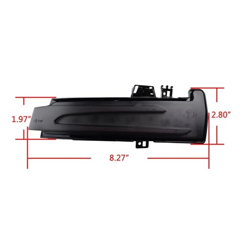 Luces LED dinámicas para espejo Benz W212 W204 ideales para viajar seguro de noche 3