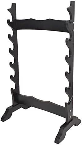 OYYMTE Large Pool Cue Holder Freestanding Wall Organiser Wooden Table Accessory For Billiard Rooms Or Clubs(6)