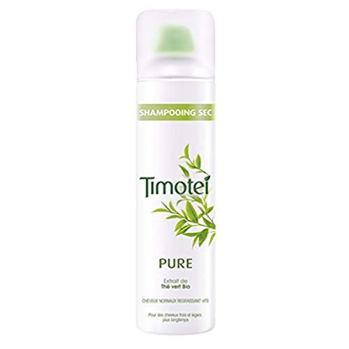 Timotei Pure, shampoing Sec pour Femmes, Extrait de Thé Vert Bio, Idéal pour les cheveux normaux regraissant vite 245 ml