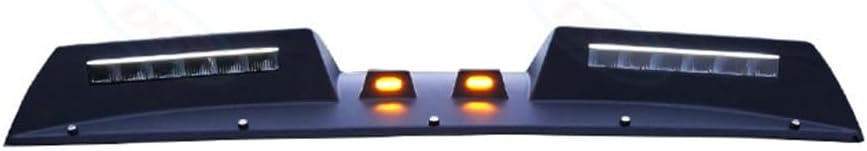 ABS Roof Top LED Light Bar Fit For LR Discovery 3 4 LR3 LR4 2004-2016 Lamp Model LED DRL Spoiler Running Lamp, Car Accessories (Black)