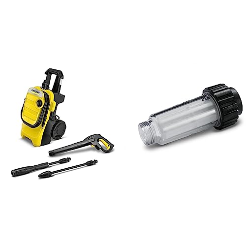 Kärcher Hochdruckreiniger K 4 Compact für gelegentliche Einsätze bei mittelstarkem Schmutz & Wasserfilter