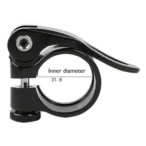 Collier de serrage de selle en alliage d'aluminium doré robuste - 6