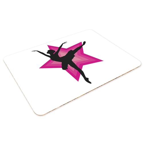 Napperons de table liège anti-rayures lavables danseuse étoile x4 - 3