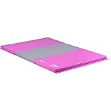 Z Athletic Gymnastics, Tumbling Folding Mats (Pink/Grey, 4ft x 6ft x 2in)