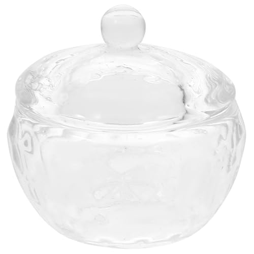 Plato de cristal para manicura con tapa SOIMISS miniatura 1