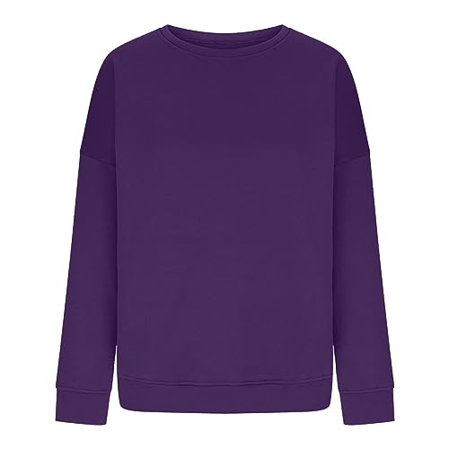 Crewneck Sweatshirts Women Oversized Fleece Pullover Hoodies Cute Long Sleeve Shirts Teen Girls Preppy Clothes 20253