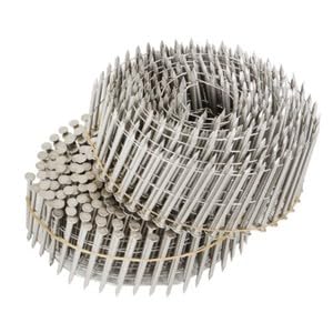 #US 3600 Pcs 15 Degree Wire Coil 2 .09 Ring Shank Stainless Steel Siding Nails