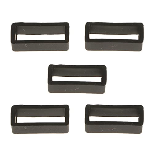 MYADDICTION 5PCS rubber belt ring rubber belt ring watch accessories 18mm Black Jewelry & Watches | Watches, Parts & Accessories | Wristwatch Bands