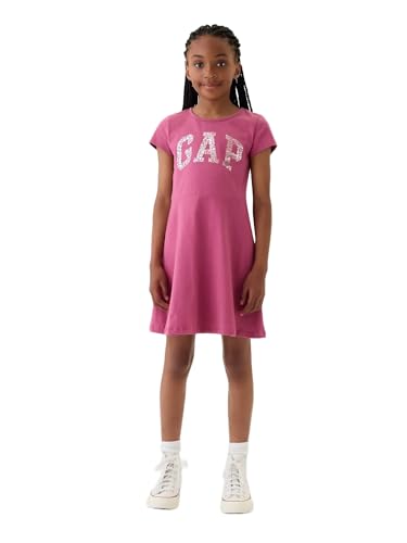 Image of Gap Girls' Short Sleeve Logo Dress