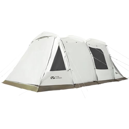 MOBI GARDEN トンネルテント 2~4人用 耐水圧3000mm インナーテント1個付き【天井カバーとグランドシート付きません】オールシーズン対応 キャンプ アウトドア 簡単設営