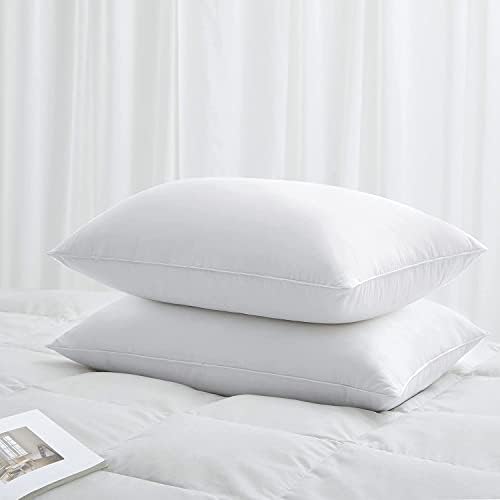 Imperial Rooms Pillows 2 Pack - Soft Hotel Quality Bed Pillows - Standard Size Hollowfiber Filled Bounce Back Support Pillow Hypoallergenic Luxury Pillows (50cm x 75cm)